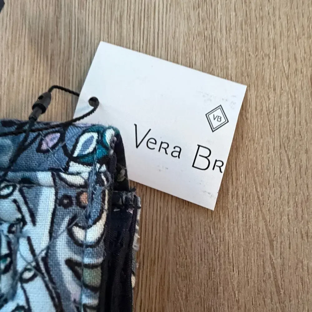 Vera Bradley RFID Riley Compact Wallet Enchantment Blue NEW WITH TAGS - Picture 3 of 9